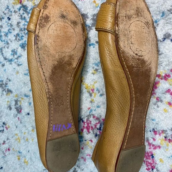 Tory Burch Royal Tan Box In Clines
Ballet Tumbled Leather Flats Sz 10.5 - Picture 8 of 13